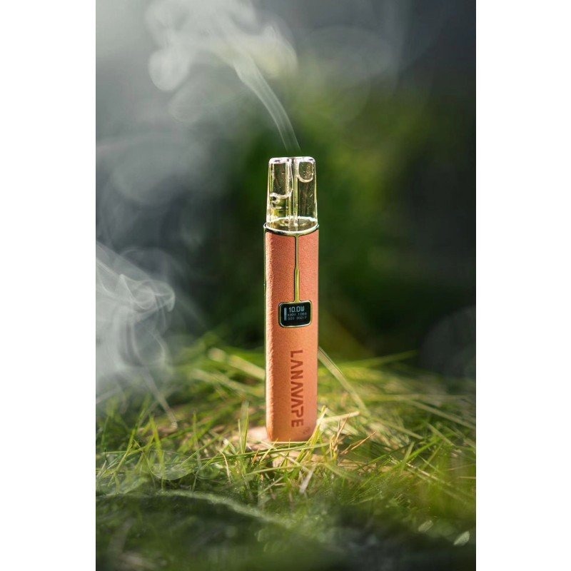 LANA 皮革充電式主機 液晶螢幕顯示電量|質感霧化桿 長效續航:圖片 3