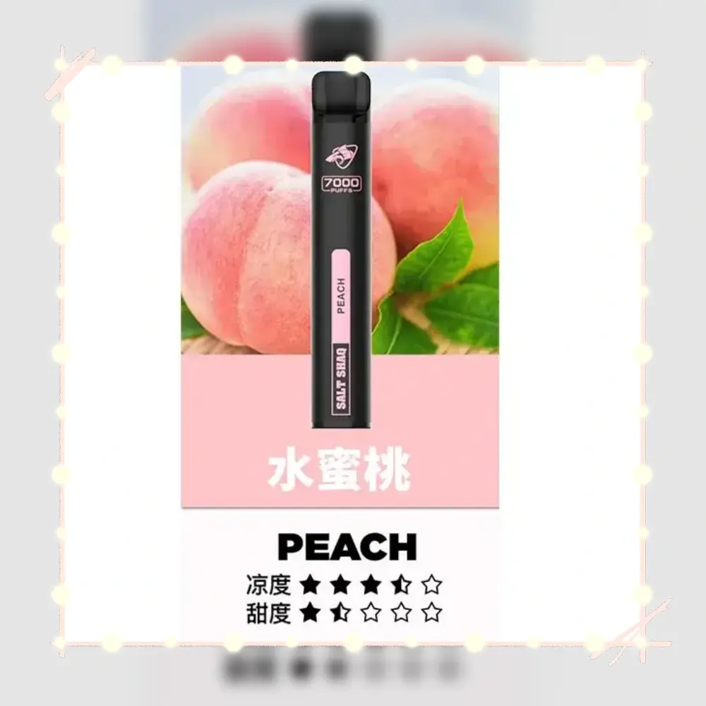 SALT SHAQ 鯊克拋棄式電子煙 7000口 21 種口味可選:圖片 8